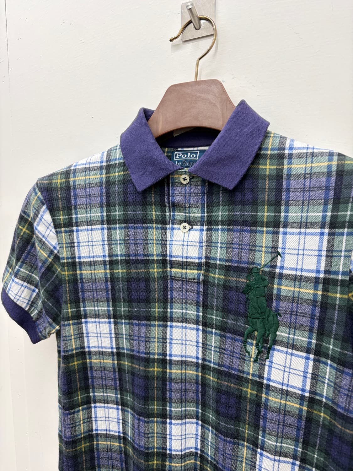 폴로 빅포니 체크 피케 셔츠 상품이미지5