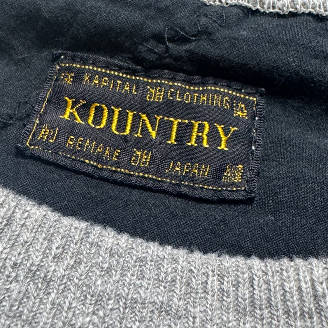 [3] 캐피탈 패치워크 맨투맨 레인보우 퀼트 스마일 상품이미지3