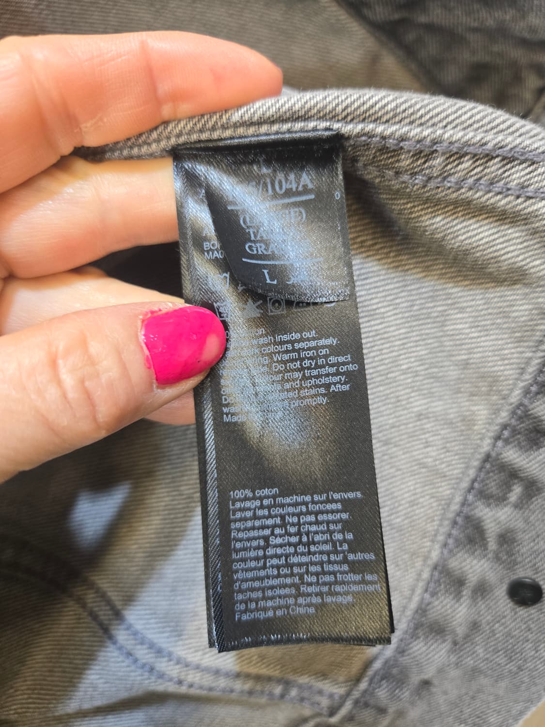 올세인츠 데님워싱 그레이ㅏ켓 상품이미지3