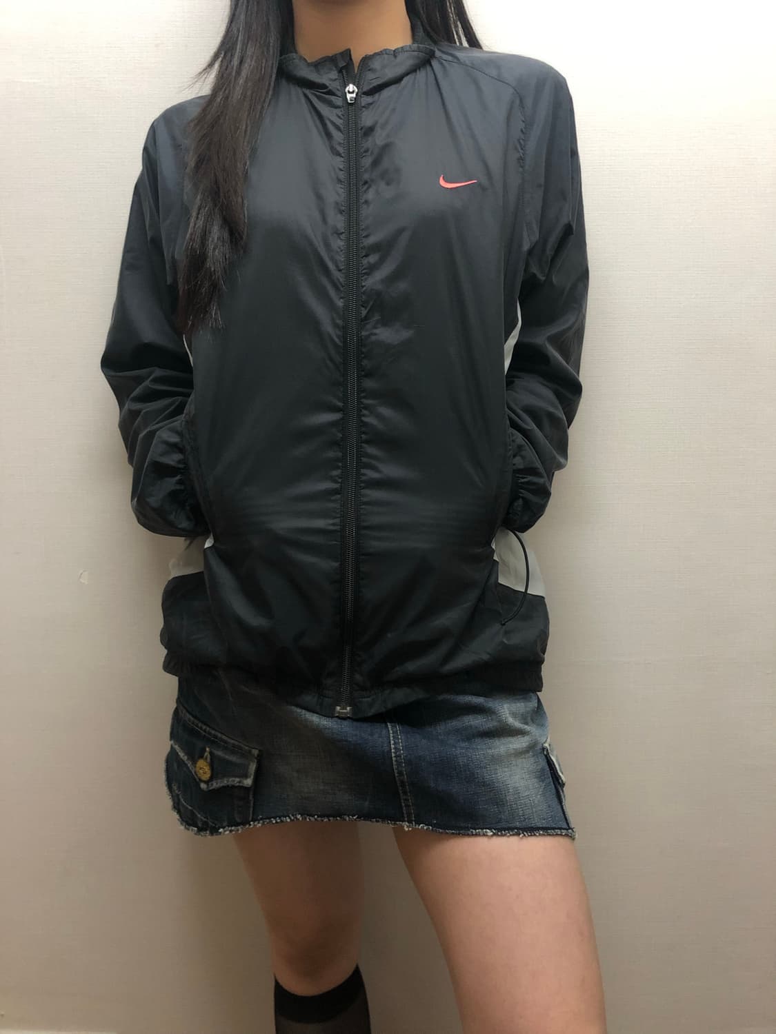 빈티지 나이키 블랙 윈드브레이커 상품이미지2