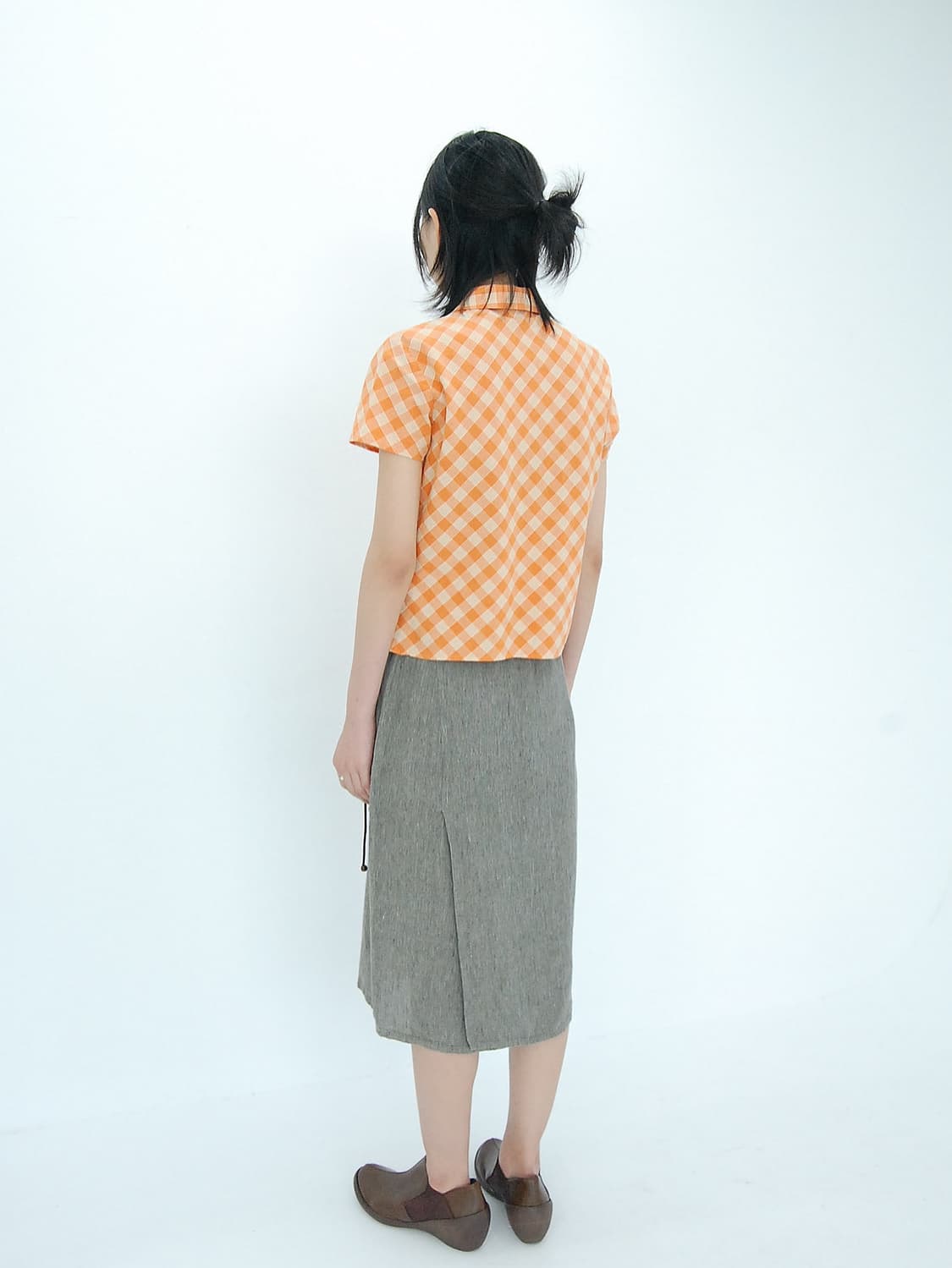 Pageboy check blouse 상품이미지4