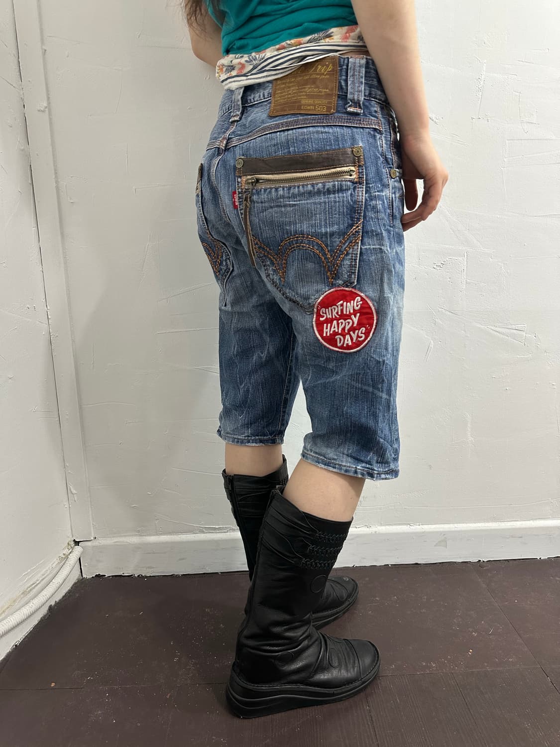 edwin503 patch denim pants 상품이미지2