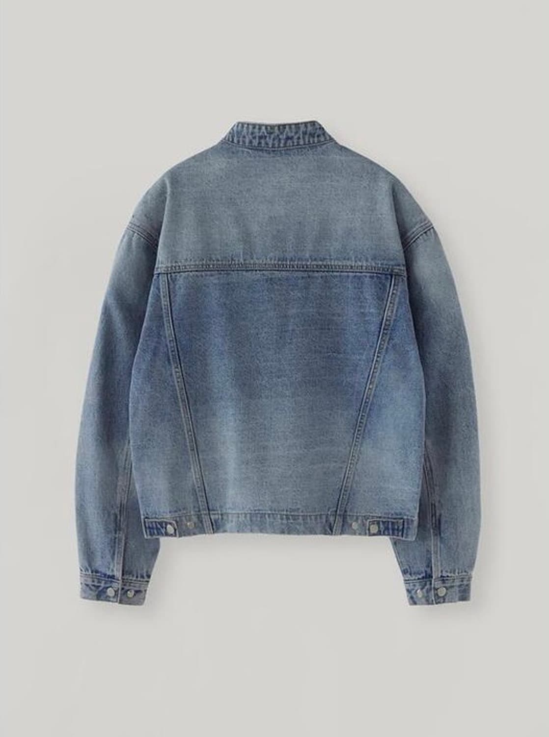 드로잉 워싱 데님 자켓 라이트 블루 상품이미지2