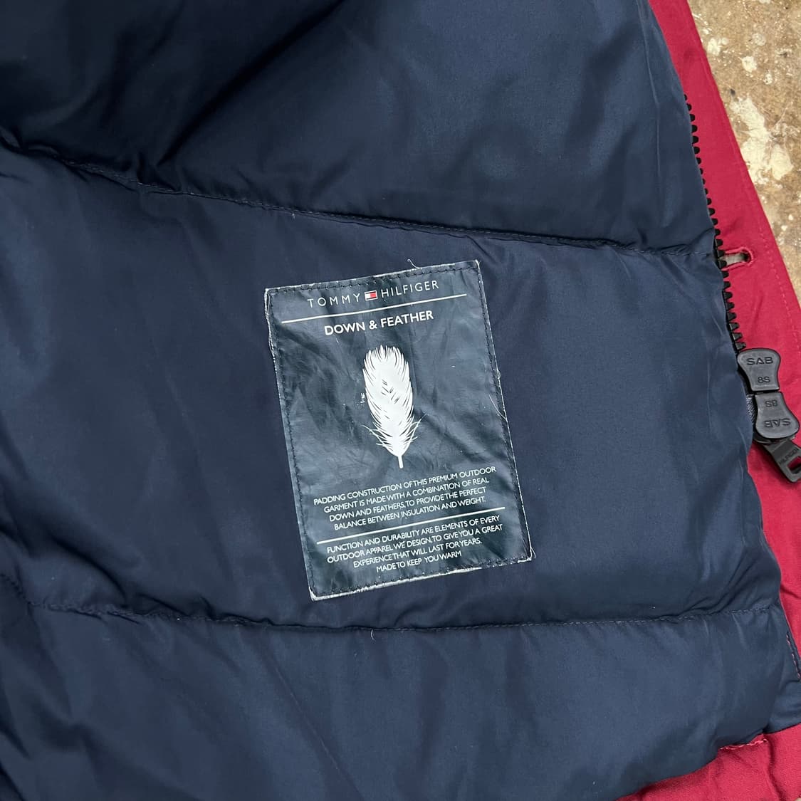 M) 타미힐피거 덕다운 패딩점퍼 오리털 패딩 상품이미지7