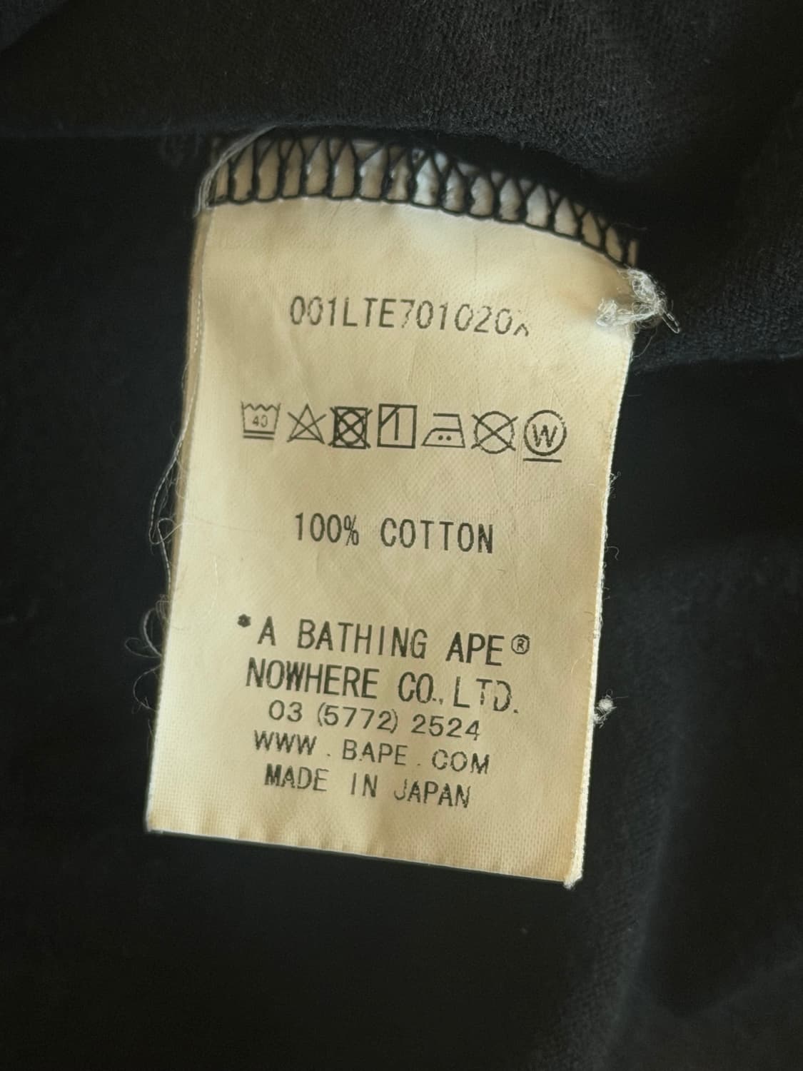 베이프 롱슬리브 L(택포) 상품이미지3