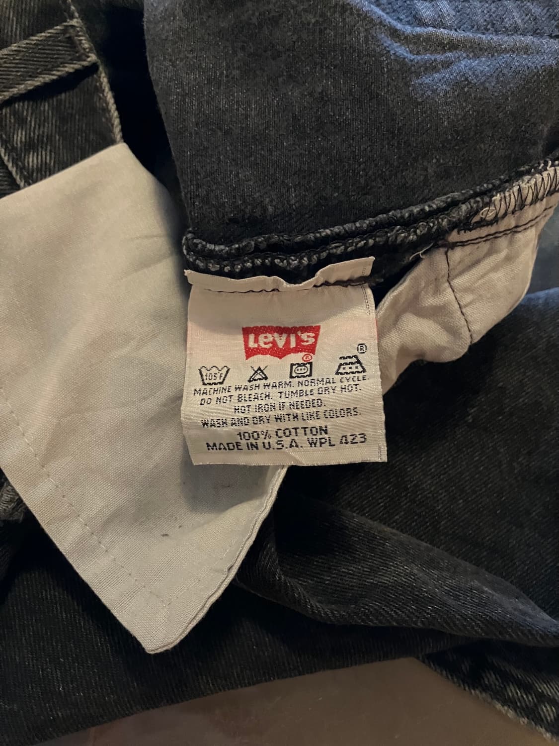 90s USA Levis 501 0660 Black Denim Pants 상품이미지9