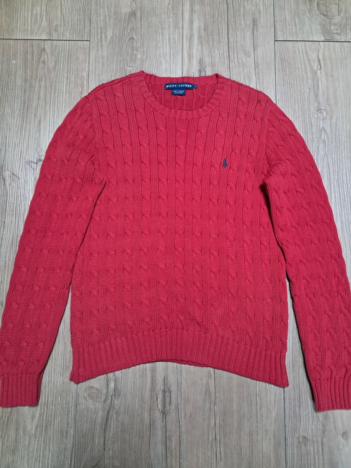 폴로랄프로렌 꽈배기 니트티 여성L 상품이미지2