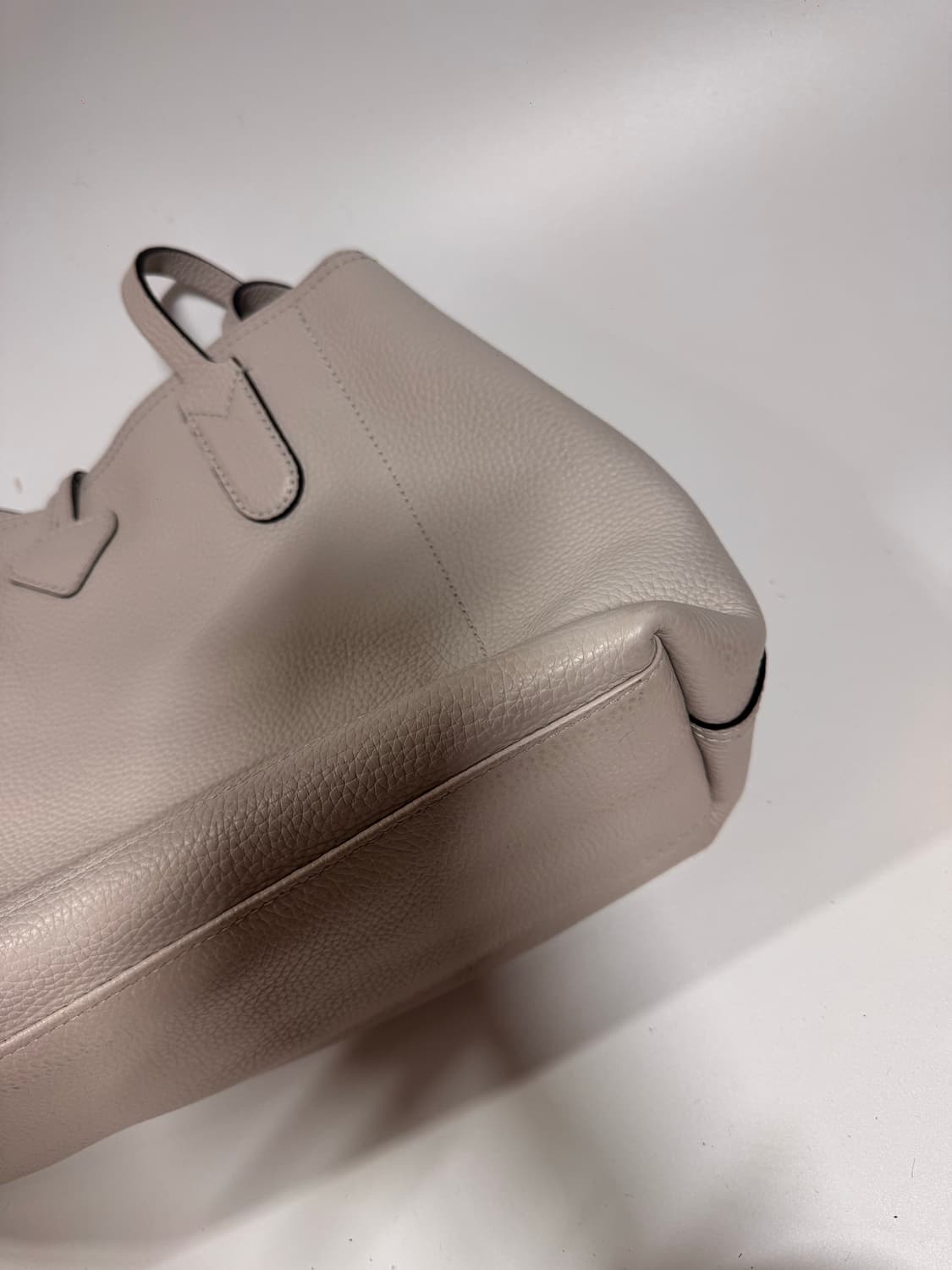 롱샴 아이보리 가죽 숄더백 상품이미지3