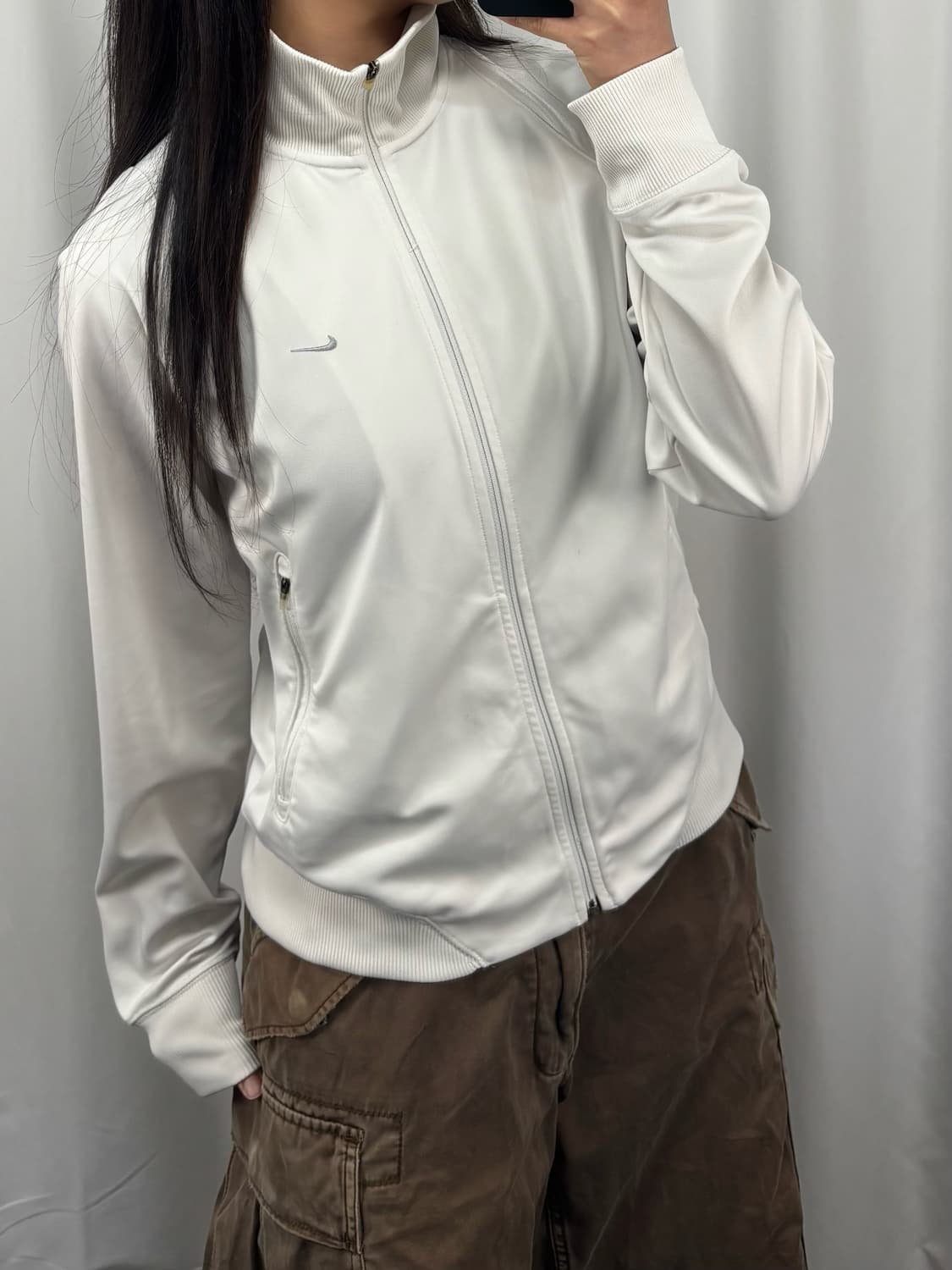 나이키 화이트 트랙탑 집업 상품이미지3