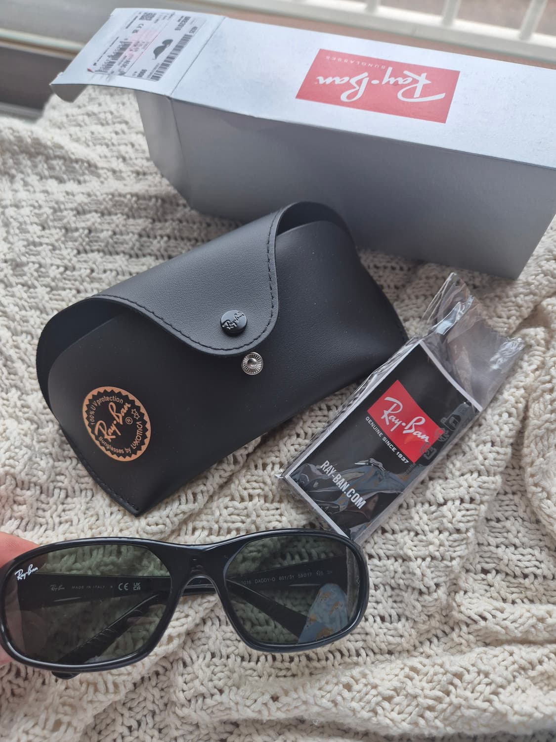 레이밴 Daddy-O 대디오 블랙 선글라스 풀박스 상품이미지6