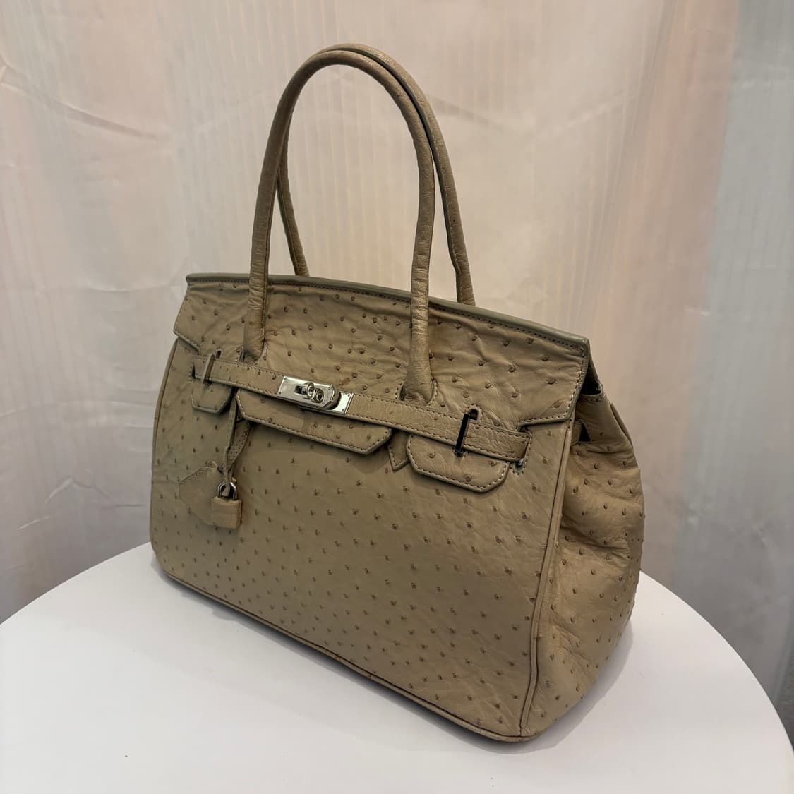 정품 진니 서울밀라노 타조가죽 벌킨백  상품이미지3