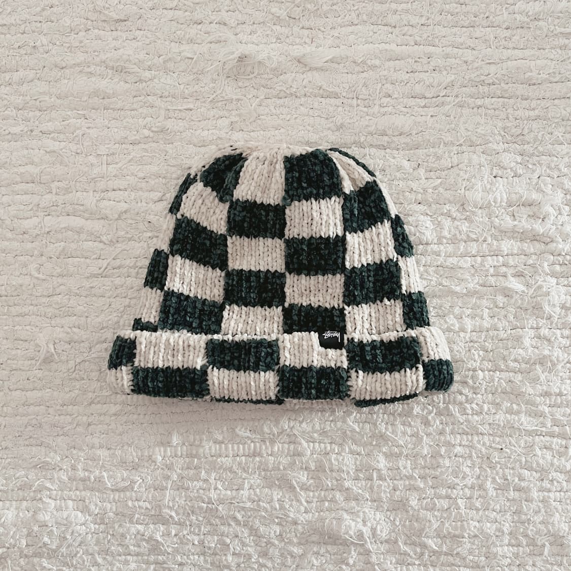 스투시 크로쉐 체커드 비니 상품이미지2