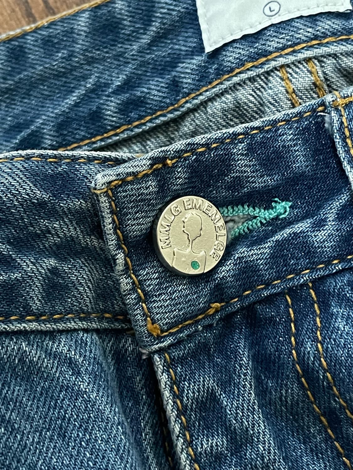 Mmlg 어센틱 데님 팬츠 미드 블루 상품이미지4