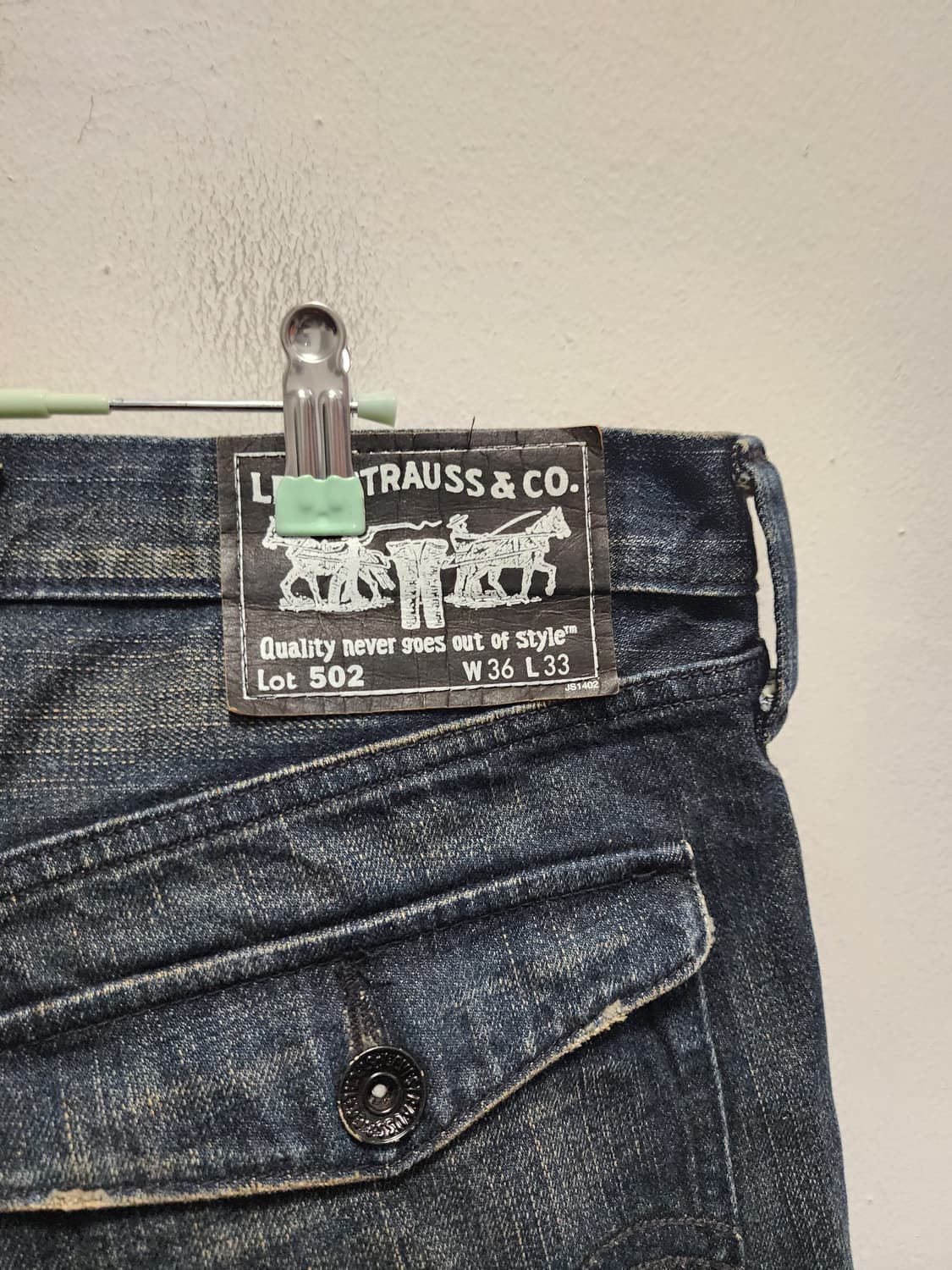 리바이스 502 JPN  데님 워싱진 상품이미지4