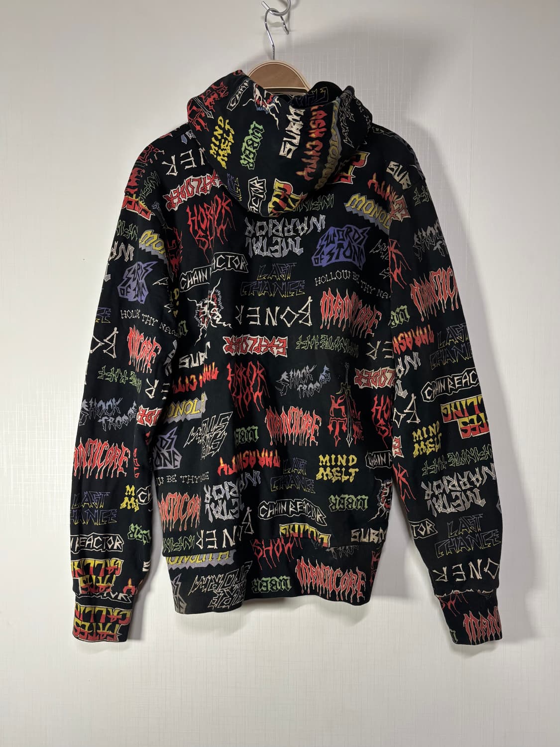 M)90s 히스테릭 글래머 펑크 레터링 후드집업 상품이미지2