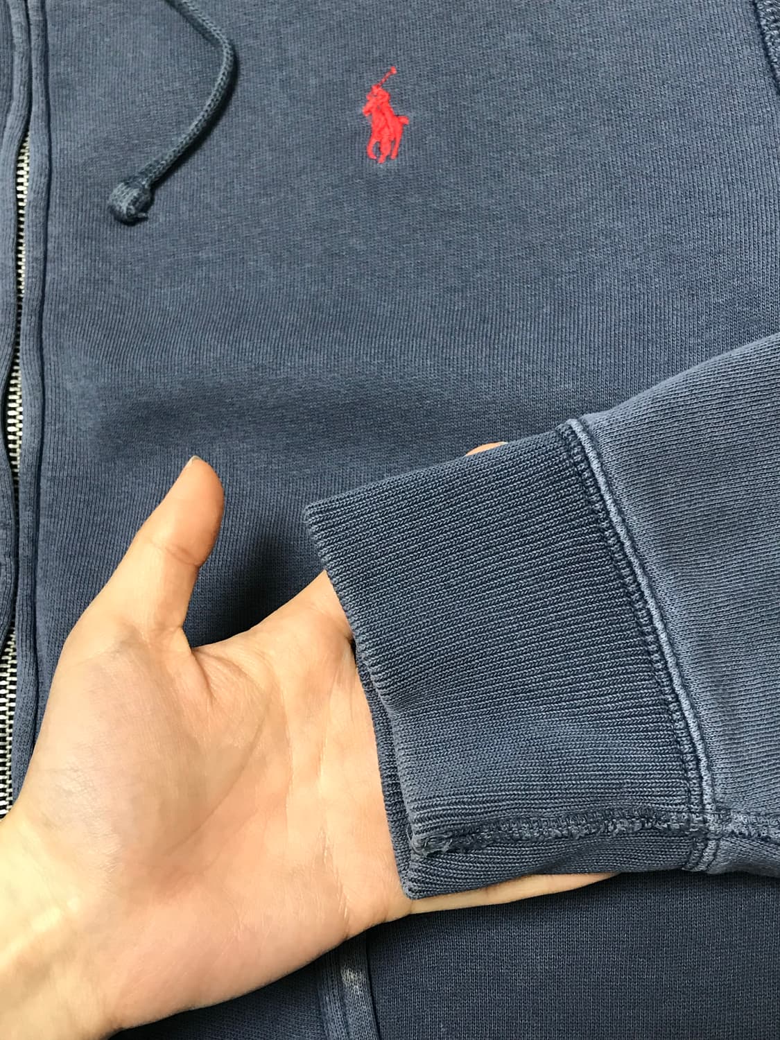 폴로 신형 후드집업 피그먼트 네이비 L사이즈 상품이미지5