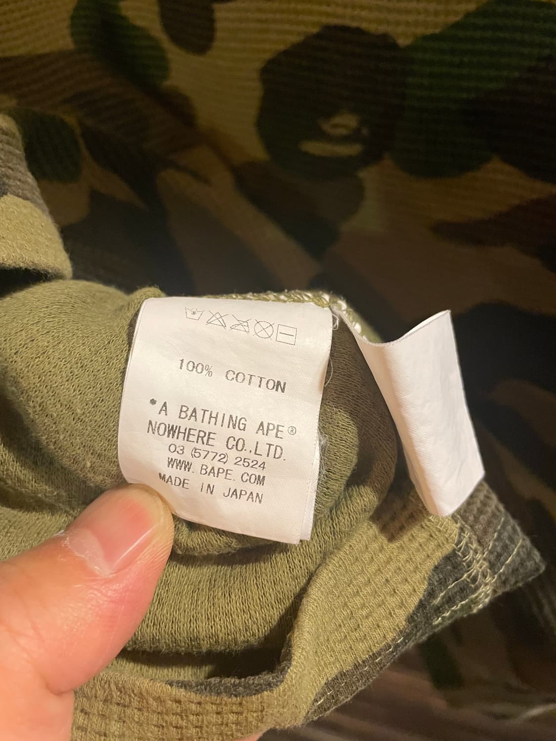 베이프 골지 긴팔티 상품이미지8