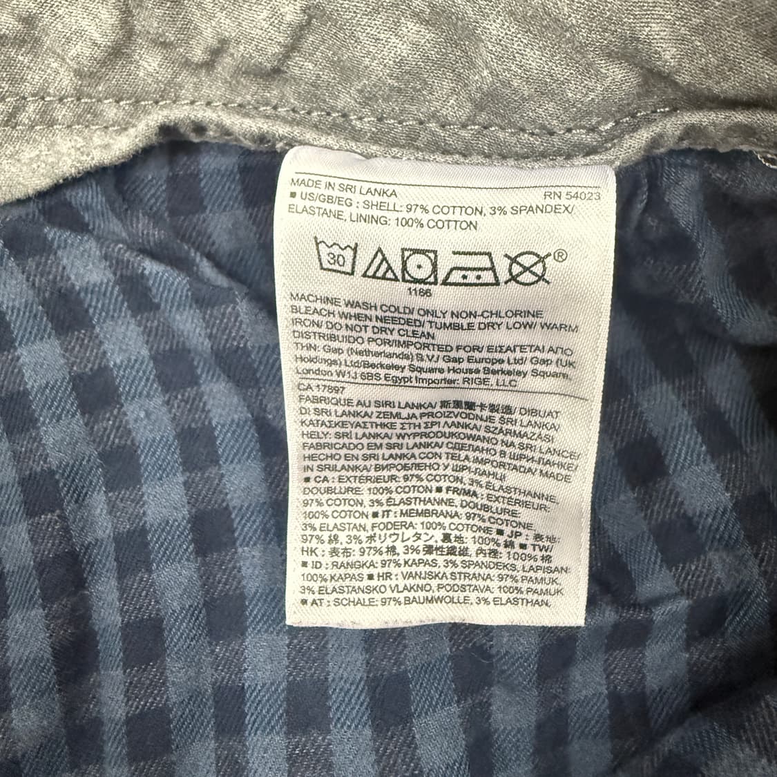 (33)바나나 리퍼블릭 Banana republic 코튼팬츠(네이비) 상품이미지3