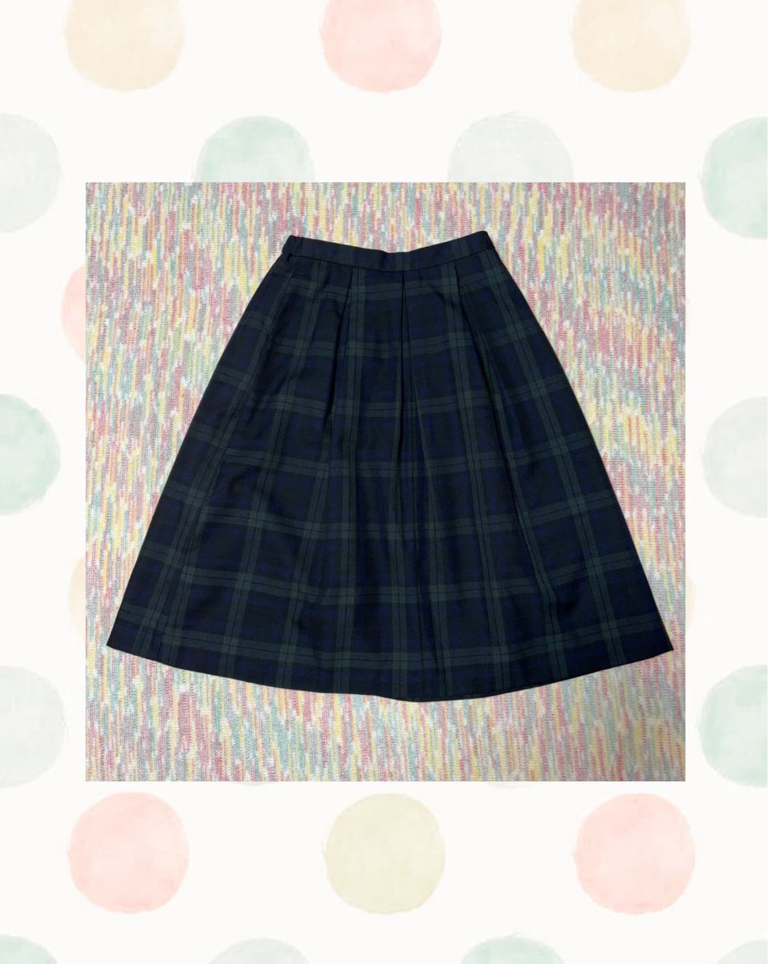 타탄체크 미디 스커트 상품이미지1