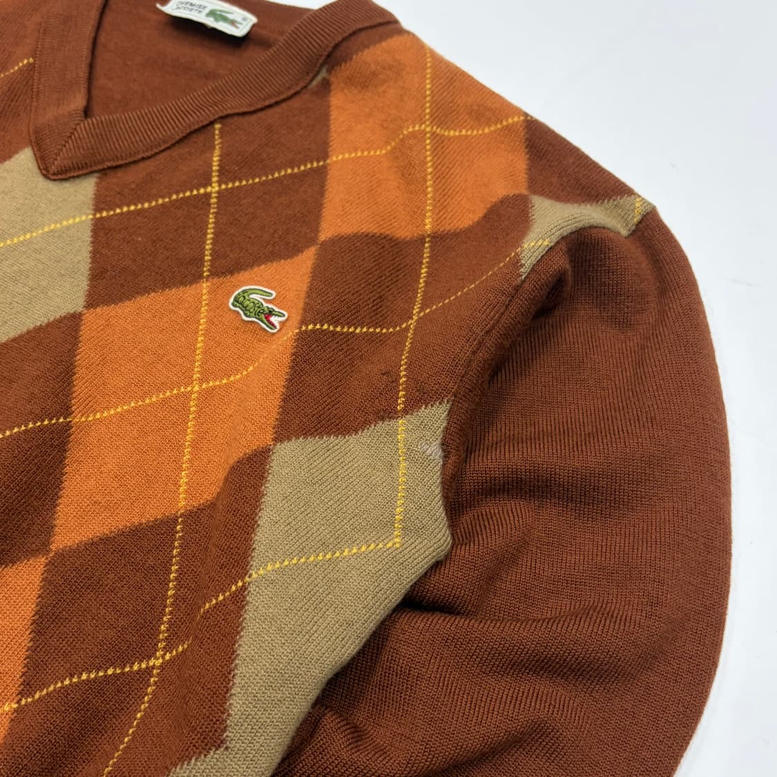 Lacoste 라코스테 빈티지 아가일 니트  상품이미지3