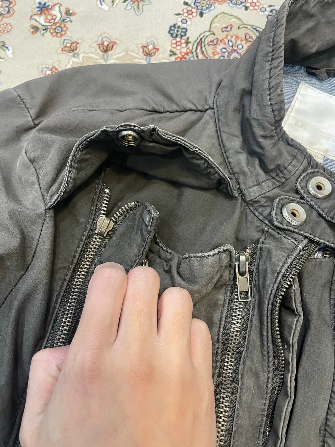 디젤 멀티 지퍼 아우터 자켓 XL 상품이미지6