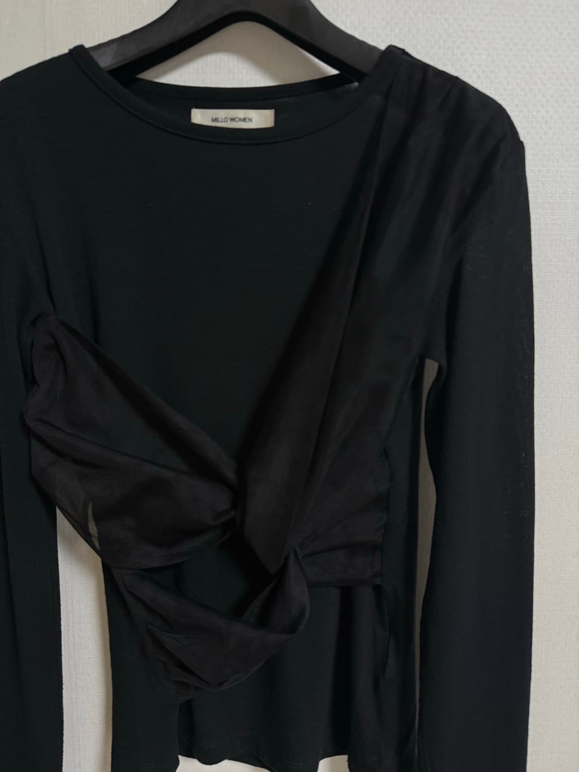 MILLO WOMEN Mesh twist T-shirt 상품이미지3