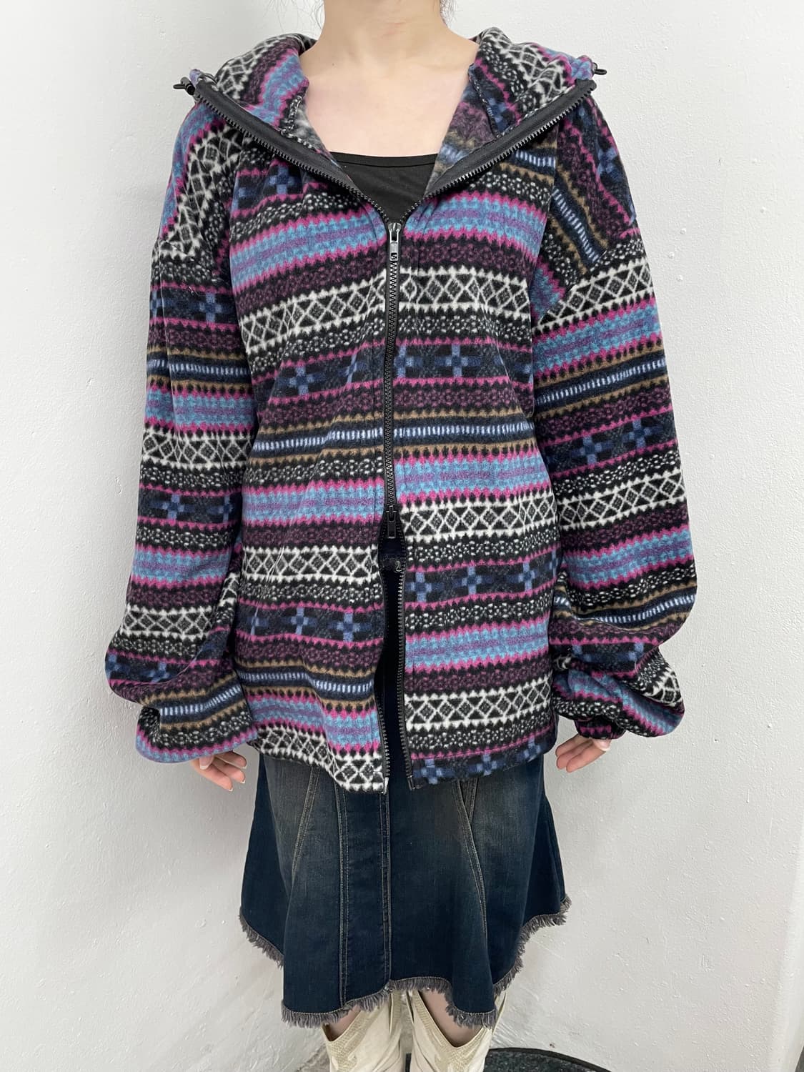 노르딕 투웨이 플리스 집업 상품이미지2