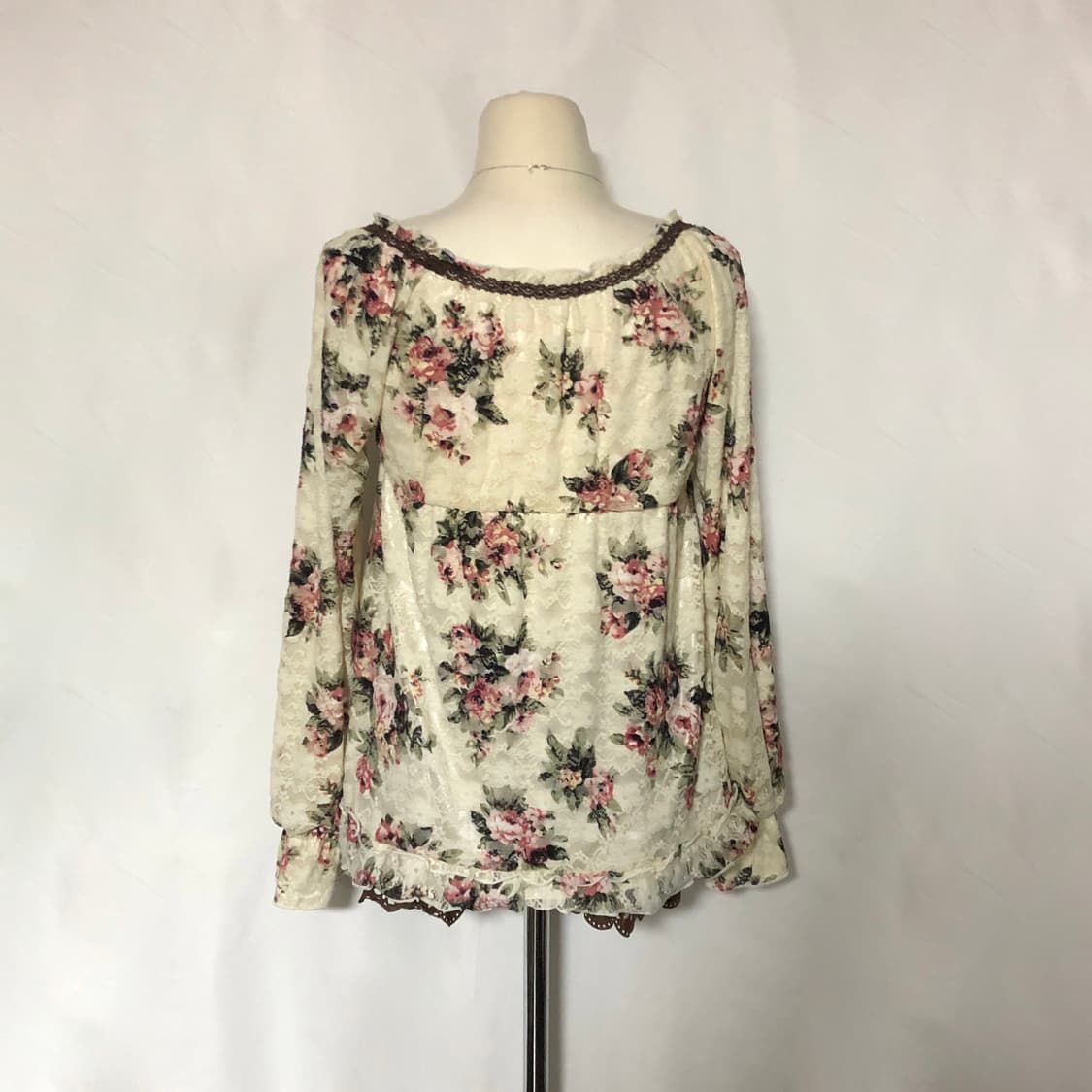 꽃무늬 레이스 블라우스  플로랄 상품이미지5