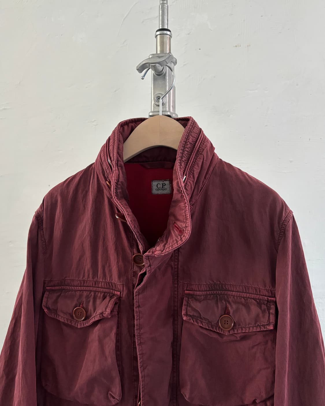 C.P. Company 씨피컴퍼니 버건디 컬러 멀티 포켓 후드 자켓 상품이미지2