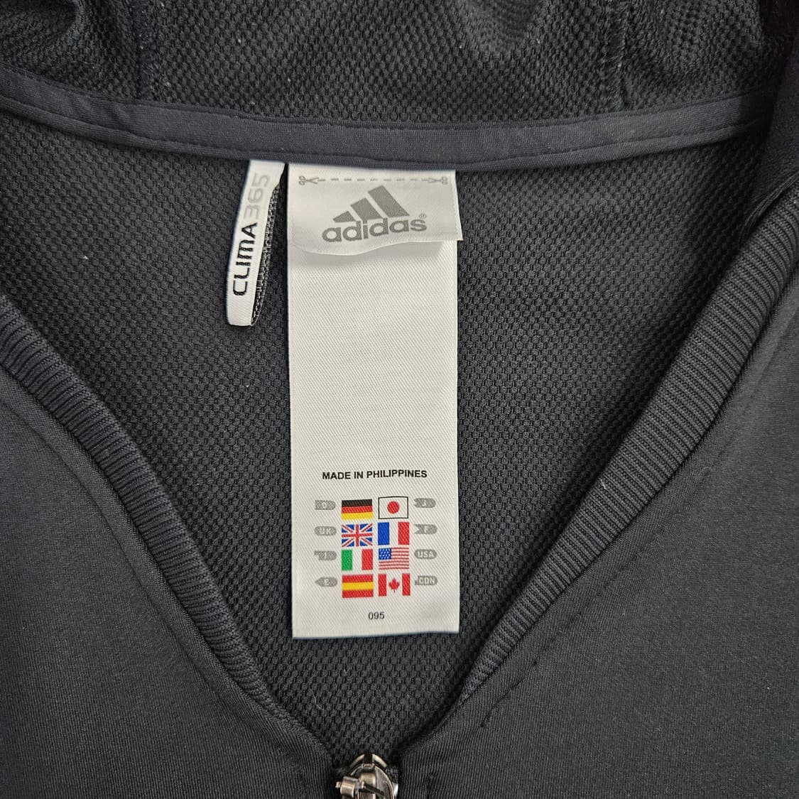 [95] 아디다스 블랙 스몰로고 후드 집업 자켓 1027JM1 상품이미지2