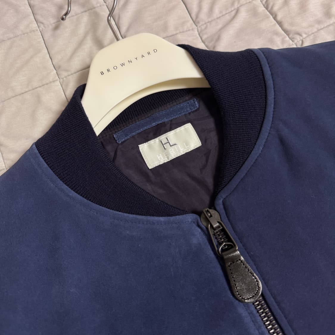 [3] 헤릴 B-15 램스웨이드 자켓 네이비 상품이미지3