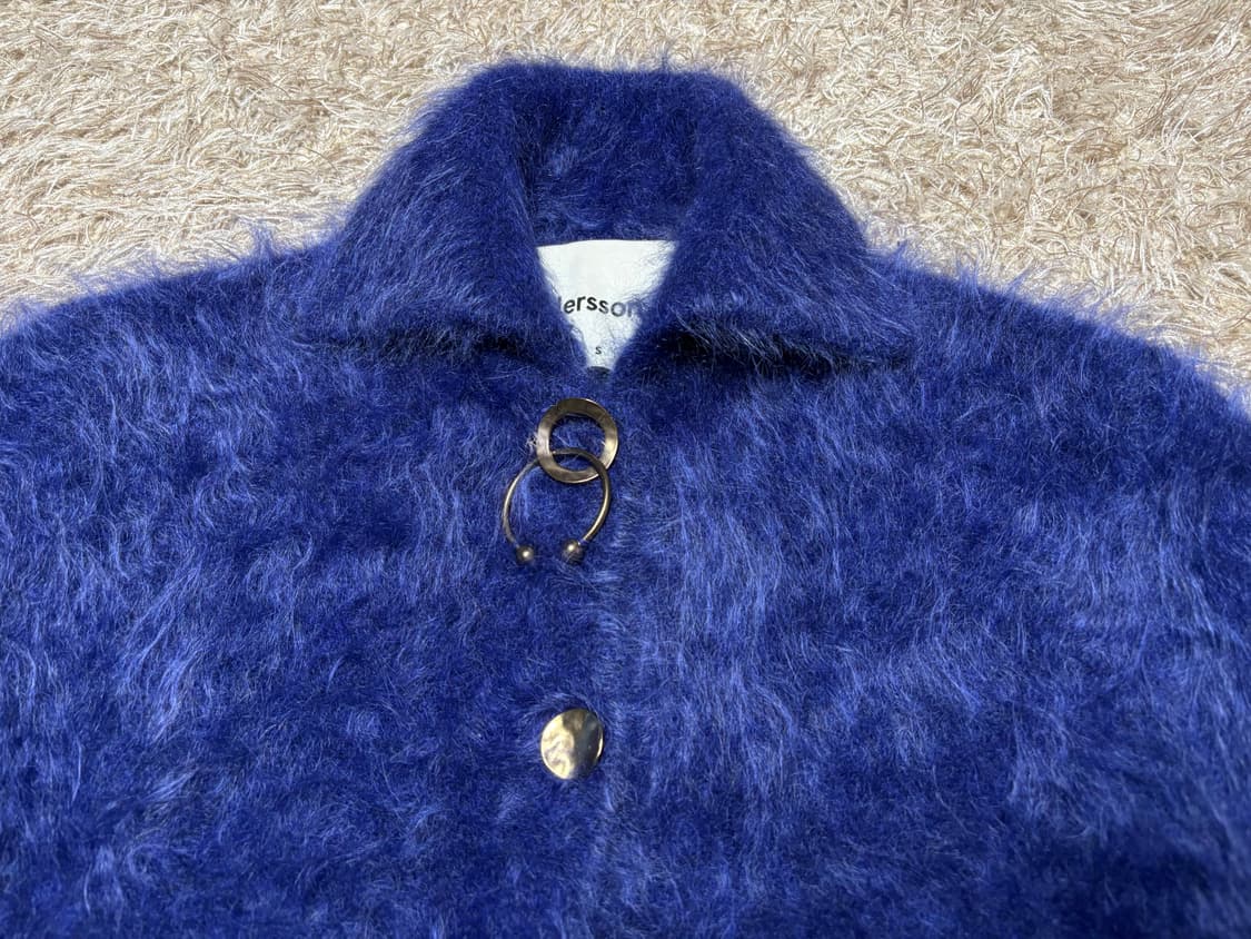 앤더슨벨 헤일리 헤어리 미니 니트 자켓 S 상품이미지8