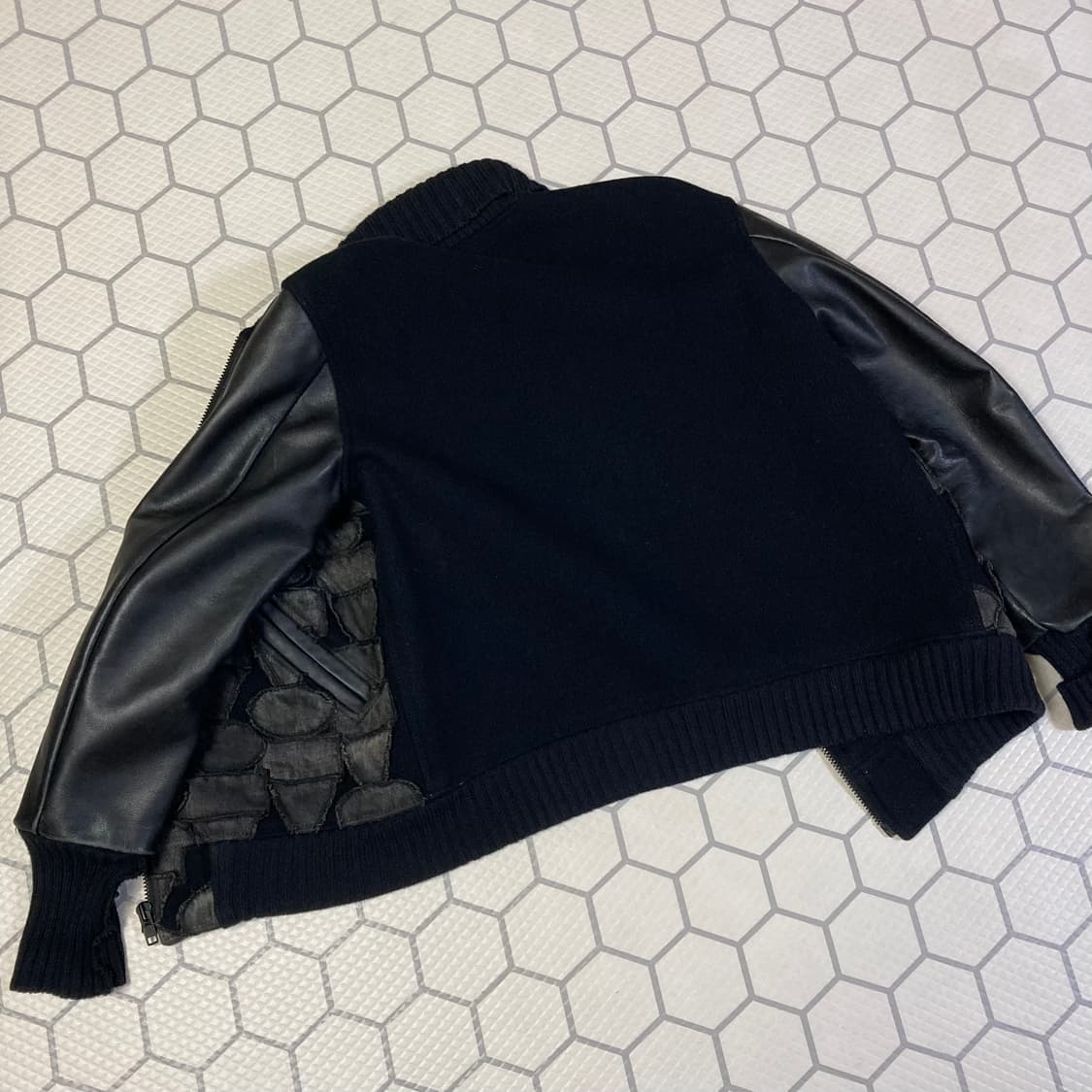 (L) 90s 히스테릭 글래머 패치워크 레더 자켓 상품이미지9