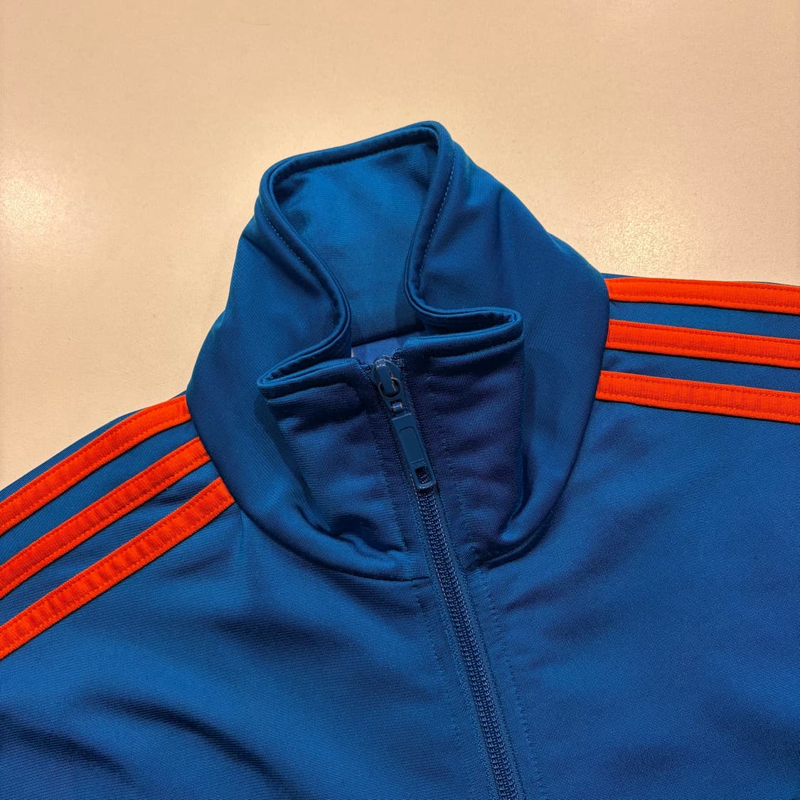 [S] 12s 아디다스 파이어버드 대장 트랙탑 져지 블루 오렌지 C364 상품이미지4