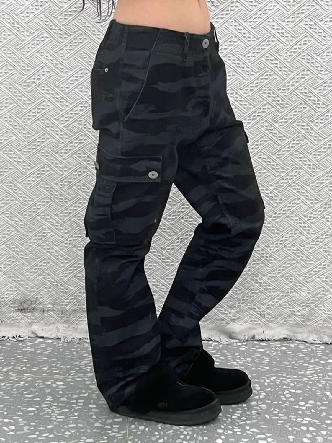 누드본즈 올드스쿨 스트릿 카모플라주 카고팬츠 M C09638 상품이미지2