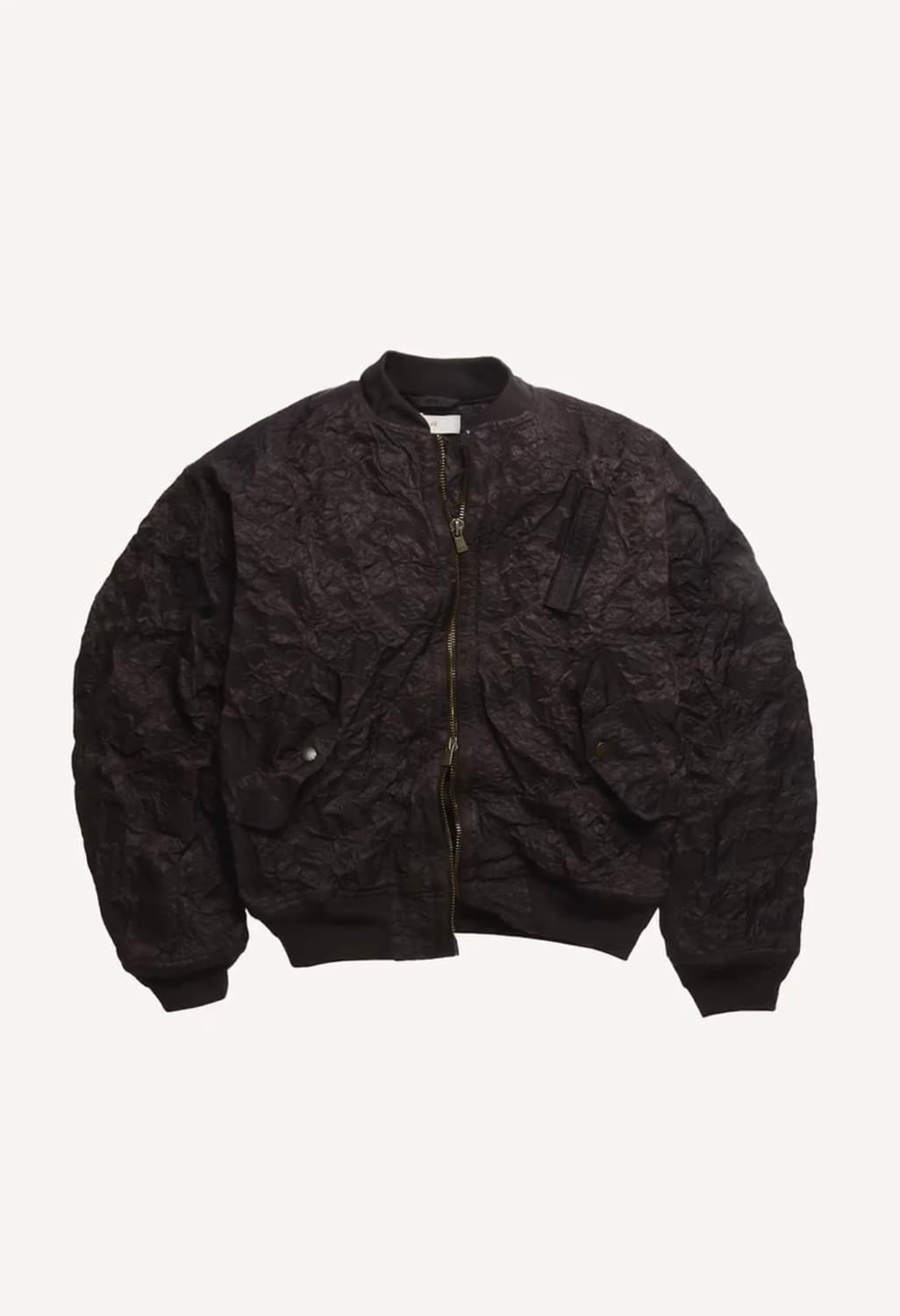 H&M x 글렌 마틴스 포일드 봄버 자켓 다크 브라운 상품이미지1