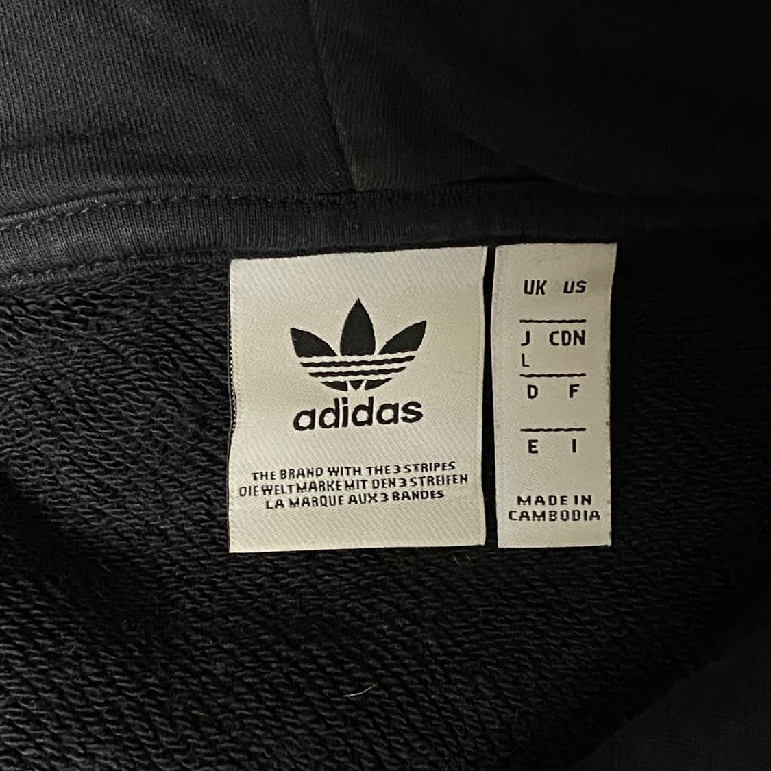 아디다스 로고 크롭 후드티  상품이미지4