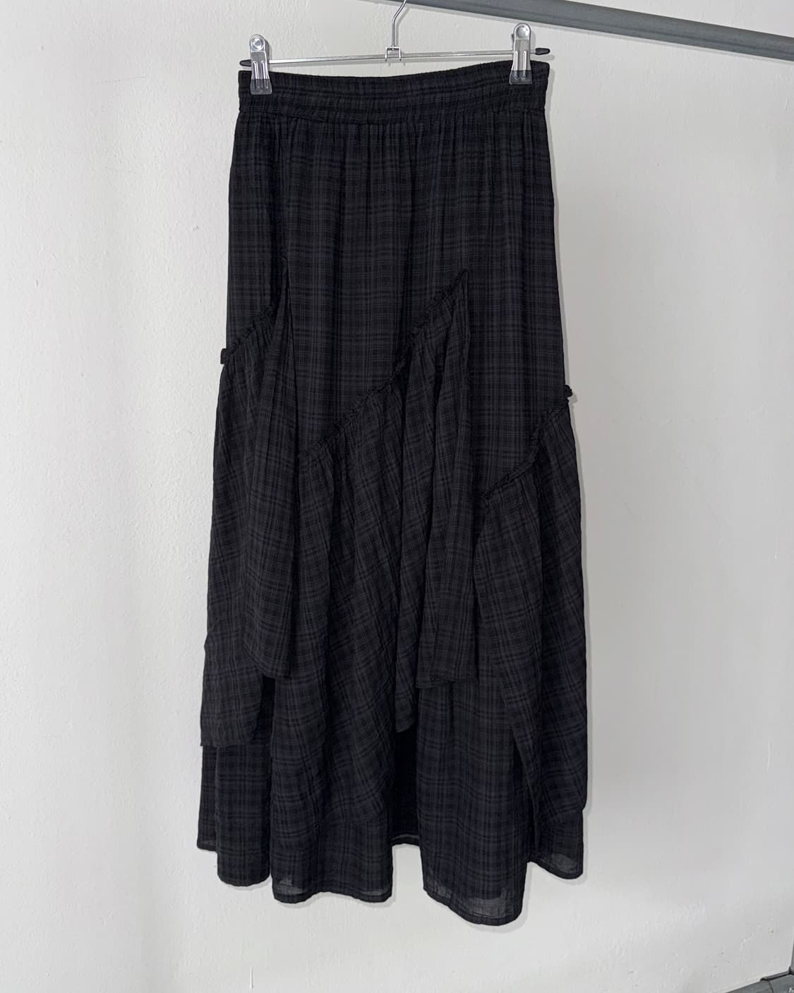 빈티지 체크 스커트 상품이미지3