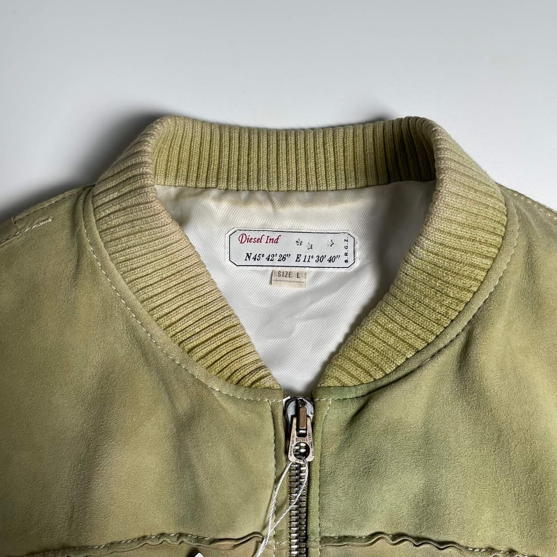 Diesel 양가죽 스웨이드&립 레이어드 자켓 상품이미지8