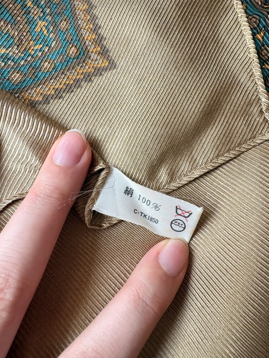 Marelli Donna Italy 정품 실크 빈티지 스카프 상품이미지3