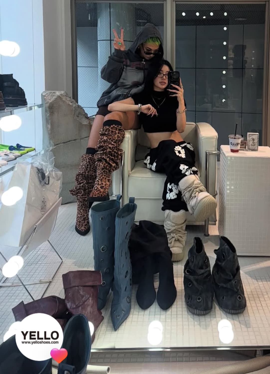 YELLO OSLP LONG BOOTS 상품이미지4