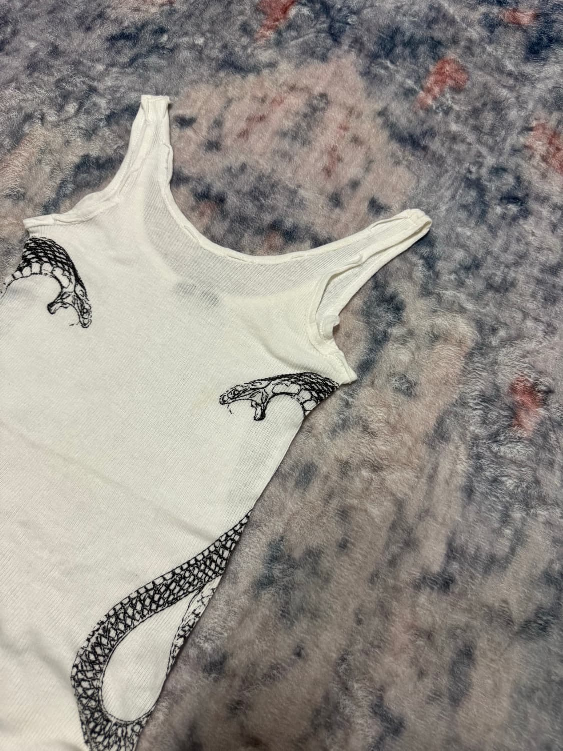 Sly twin snake ribbed sleeveless 상품이미지4