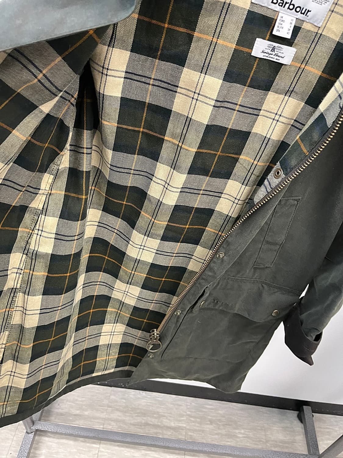 여) 바버 비데일 후드 왁스자켓  상품이미지7