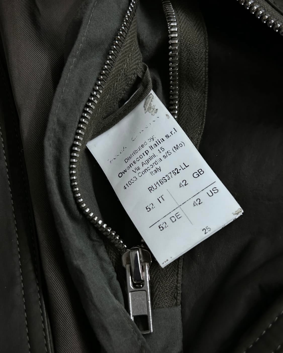 [52] 릭오웬스 몰리노 사선 레더 자켓 상품이미지6