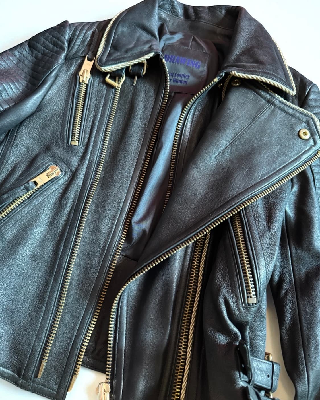 양가죽 라이더 자켓 상품이미지5