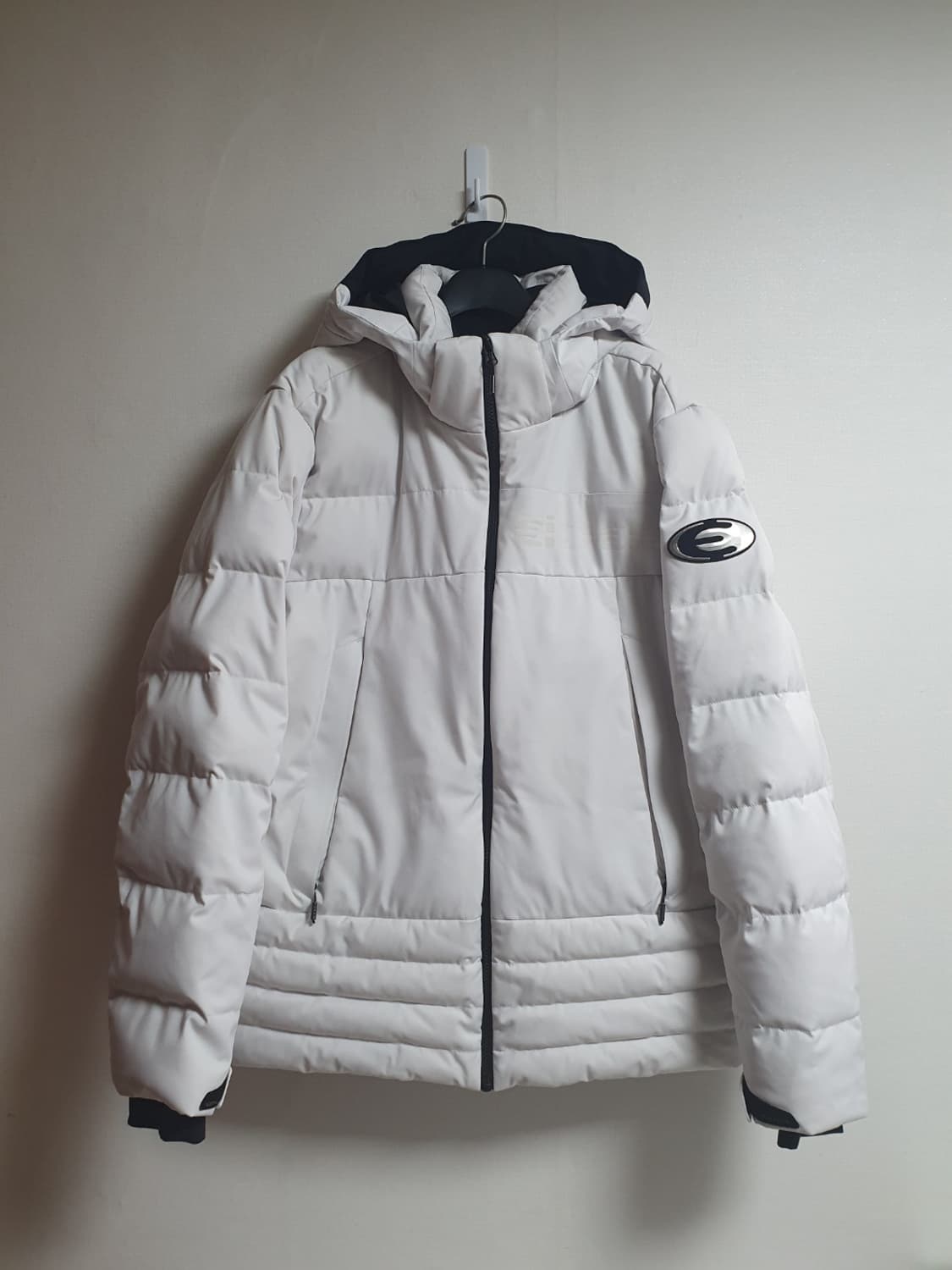 택포가 아이더 패딩 아슬랙 구스 다운 숏패딩 그레이 XL 상품이미지2