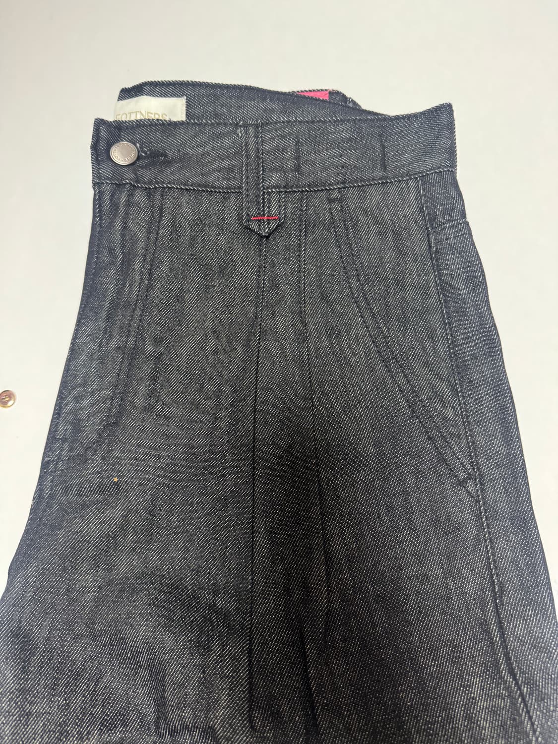 포트너스 투턱 와이드 블랙 진 상품이미지3