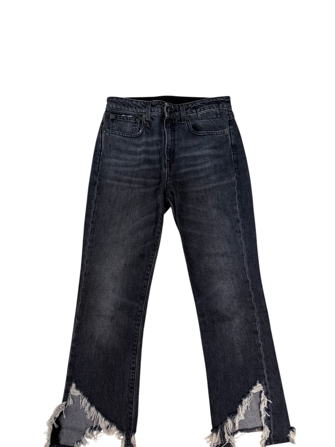 R13 플레이드 햄 데님 팬츠 상품이미지3