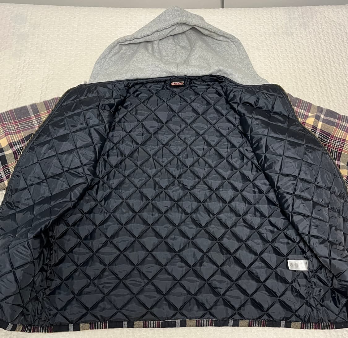 [XL] 슈프림 디키즈 플레이드 후드 집업 자켓 상품이미지8