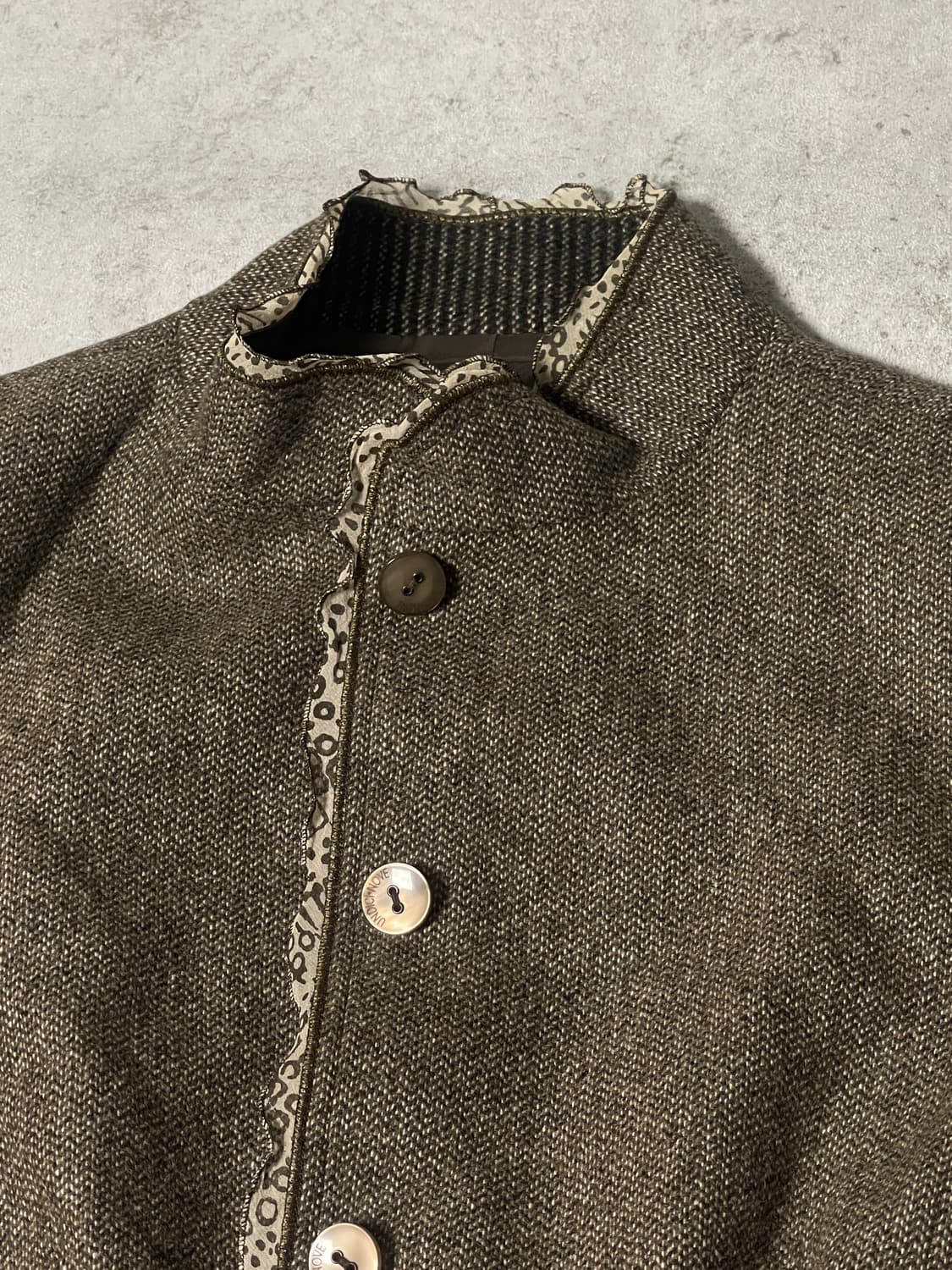 (UNDICI-NOVE)leopard collar highneck jac 상품이미지3